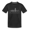 Oklahoma City, Oklahoma Toddler T-Shirt - Skyline Oklahoma City Toddler Tee - black