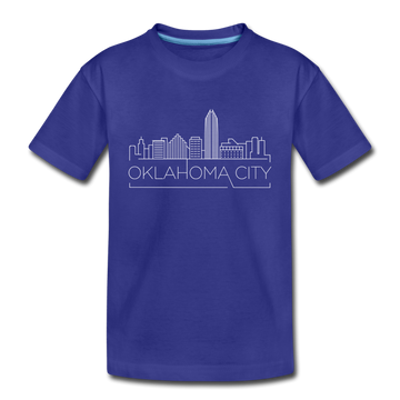 Oklahoma City, Oklahoma Toddler T-Shirt - Skyline Oklahoma City Toddler Tee - royal blue