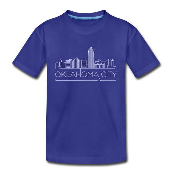 Oklahoma City, Oklahoma Toddler T-Shirt - Skyline Oklahoma City Toddler Tee - royal blue