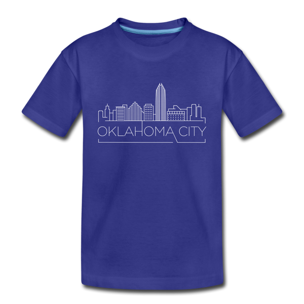 Oklahoma City, Oklahoma Toddler T-Shirt - Skyline Oklahoma City Toddler Tee - royal blue
