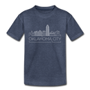 Oklahoma City, Oklahoma Toddler T-Shirt - Skyline Oklahoma City Toddler Tee - heather blue
