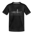 Oklahoma City, Oklahoma Toddler T-Shirt - Skyline Oklahoma City Toddler Tee - charcoal gray