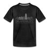 Oklahoma City, Oklahoma Toddler T-Shirt - Skyline Oklahoma City Toddler Tee - charcoal gray