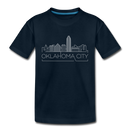 Oklahoma City, Oklahoma Toddler T-Shirt - Skyline Oklahoma City Toddler Tee - deep navy