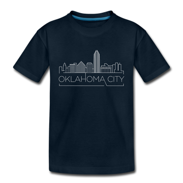 Oklahoma City, Oklahoma Toddler T-Shirt - Skyline Oklahoma City Toddler Tee - deep navy
