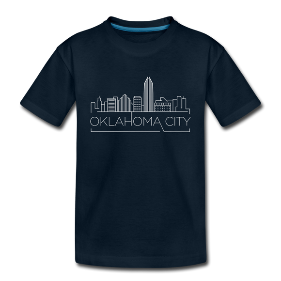 Oklahoma City, Oklahoma Toddler T-Shirt - Skyline Oklahoma City Toddler Tee - deep navy