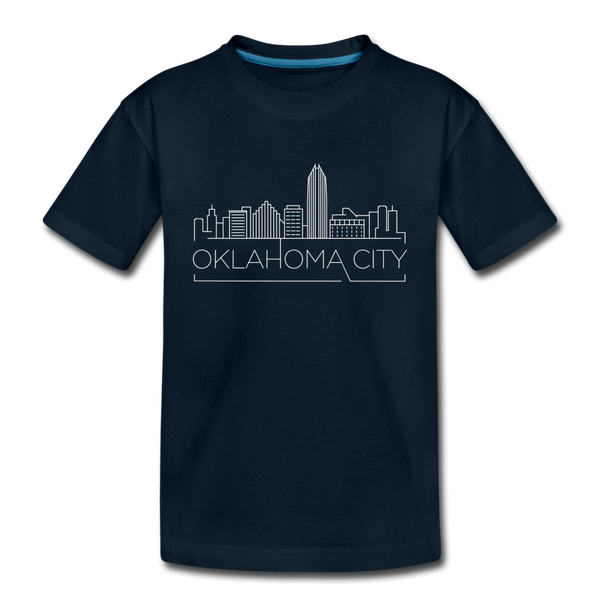 Oklahoma City, Oklahoma Toddler T-Shirt - Skyline Oklahoma City Toddler Tee - deep navy