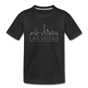 Las Vegas, Nevada Toddler T-Shirt - Skyline Las Vegas Toddler Tee - black