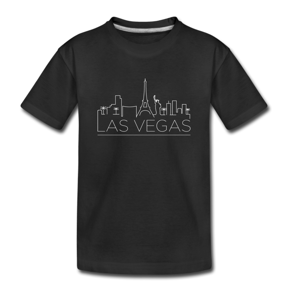 Las Vegas, Nevada Toddler T-Shirt - Skyline Las Vegas Toddler Tee - black