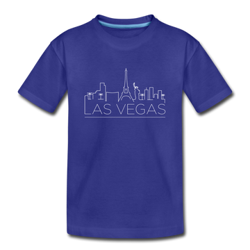 Las Vegas, Nevada Toddler T-Shirt - Skyline Las Vegas Toddler Tee - royal blue