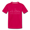 Las Vegas, Nevada Toddler T-Shirt - Skyline Las Vegas Toddler Tee - dark pink