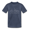 Las Vegas, Nevada Toddler T-Shirt - Skyline Las Vegas Toddler Tee - heather blue