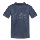 Las Vegas, Nevada Toddler T-Shirt - Skyline Las Vegas Toddler Tee - heather blue