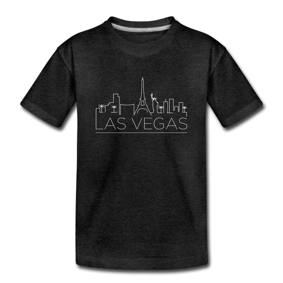 Las Vegas, Nevada Toddler T-Shirt - Skyline Las Vegas Toddler Tee - charcoal gray