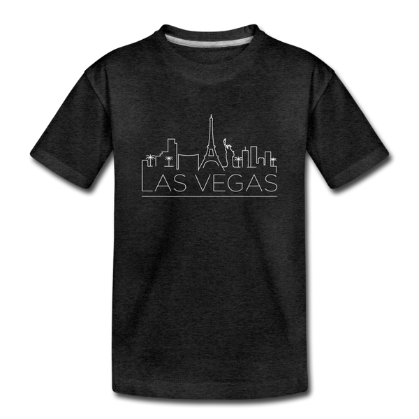 Las Vegas, Nevada Toddler T-Shirt - Skyline Las Vegas Toddler Tee - charcoal gray