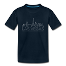 Las Vegas, Nevada Toddler T-Shirt - Skyline Las Vegas Toddler Tee - deep navy