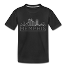 Memphis, Tennessee Toddler T-Shirt - Skyline Memphis Toddler Tee - black