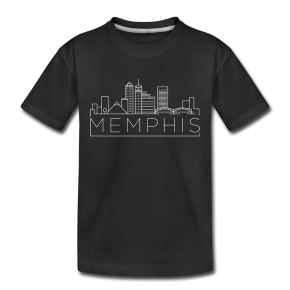 Memphis, Tennessee Toddler T-Shirt - Skyline Memphis Toddler Tee - black