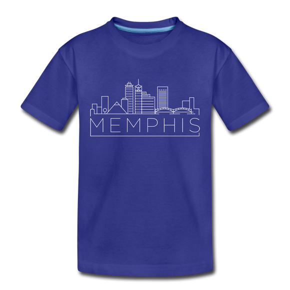 Memphis, Tennessee Toddler T-Shirt - Skyline Memphis Toddler Tee - royal blue
