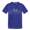 Memphis, Tennessee Toddler T-Shirt - Skyline Memphis Toddler Tee - royal blue