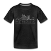 Memphis, Tennessee Toddler T-Shirt - Skyline Memphis Toddler Tee - charcoal gray
