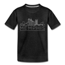 Memphis, Tennessee Toddler T-Shirt - Skyline Memphis Toddler Tee - charcoal gray