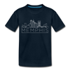 Memphis, Tennessee Toddler T-Shirt - Skyline Memphis Toddler Tee - deep navy