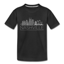 Nashville, Tennessee Toddler T-Shirt - Skyline Nashville Toddler Tee - black