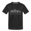 Nashville, Tennessee Toddler T-Shirt - Skyline Nashville Toddler Tee - black
