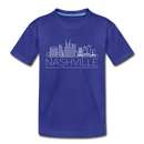 Nashville, Tennessee Toddler T-Shirt - Skyline Nashville Toddler Tee - royal blue