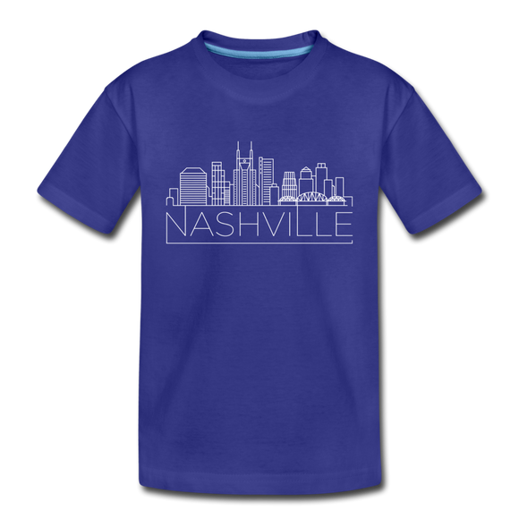 Nashville, Tennessee Toddler T-Shirt - Skyline Nashville Toddler Tee - royal blue