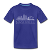 Nashville, Tennessee Toddler T-Shirt - Skyline Nashville Toddler Tee - royal blue