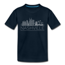Nashville, Tennessee Toddler T-Shirt - Skyline Nashville Toddler Tee - deep navy