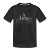 New York Toddler T-Shirt - Skyline New York Toddler Tee - black