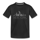 New York Toddler T-Shirt - Skyline New York Toddler Tee - black