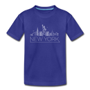 New York Toddler T-Shirt - Skyline New York Toddler Tee - royal blue
