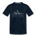 New York Toddler T-Shirt - Skyline New York Toddler Tee - deep navy