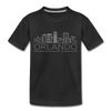 Orlando, Florida Toddler T-Shirt - Skyline Orlando Toddler Tee - black