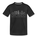 Orlando, Florida Toddler T-Shirt - Skyline Orlando Toddler Tee - black