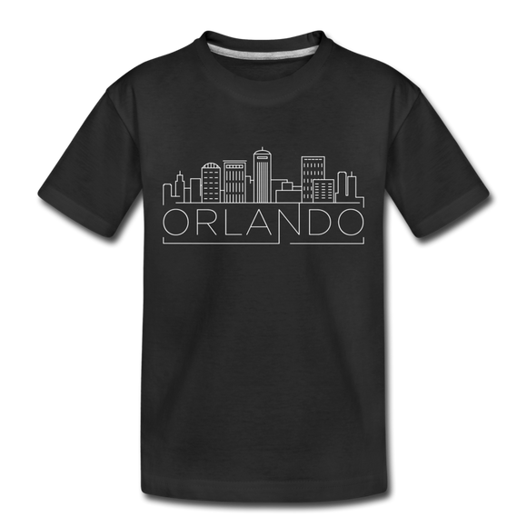Orlando, Florida Toddler T-Shirt - Skyline Orlando Toddler Tee - black