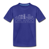 Orlando, Florida Toddler T-Shirt - Skyline Orlando Toddler Tee - royal blue