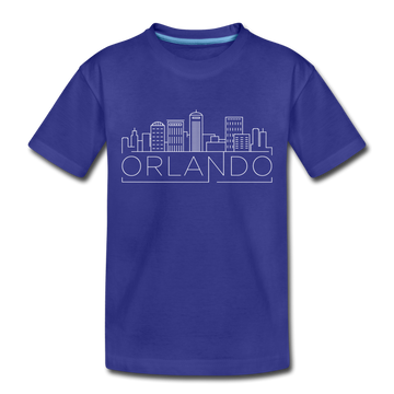 Orlando, Florida Toddler T-Shirt - Skyline Orlando Toddler Tee - royal blue