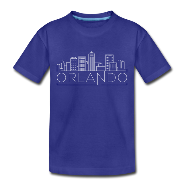 Orlando, Florida Toddler T-Shirt - Skyline Orlando Toddler Tee - royal blue