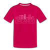 Orlando, Florida Toddler T-Shirt - Skyline Orlando Toddler Tee - dark pink