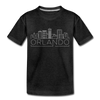 Orlando, Florida Toddler T-Shirt - Skyline Orlando Toddler Tee - charcoal gray
