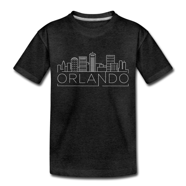 Orlando, Florida Toddler T-Shirt - Skyline Orlando Toddler Tee - charcoal gray