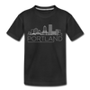 Portland, Oregon Toddler T-Shirt - Skyline Portland Toddler Tee - black