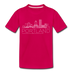 Portland, Oregon Toddler T-Shirt - Skyline Portland Toddler Tee - dark pink
