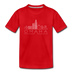 Omaha, Nebraska Toddler T-Shirt - Skyline Omaha Toddler Tee - red
