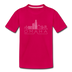 Omaha, Nebraska Toddler T-Shirt - Skyline Omaha Toddler Tee - dark pink
